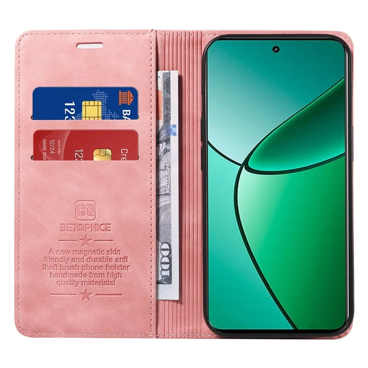 BETOPNICE 003 For Realme 12+ 5G / Narzo 70 Pro 5G Magnetic Case Card Slots RFID Blocking Phone Cover