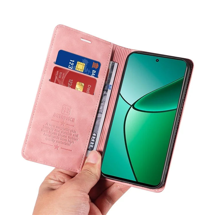 BETOPNICE 003 For Realme 12+ 5G / Narzo 70 Pro 5G Magnetic Case Card Slots RFID Blocking Phone Cover