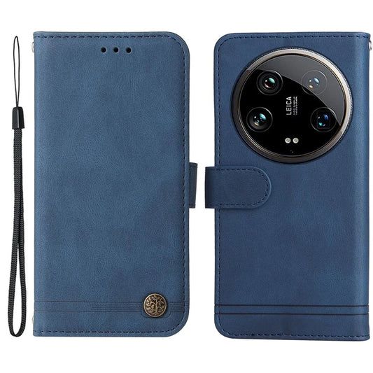 For Xiaomi 14 Ultra Phone Case Flip Leather+TPU Cover with Magnetic Clasp