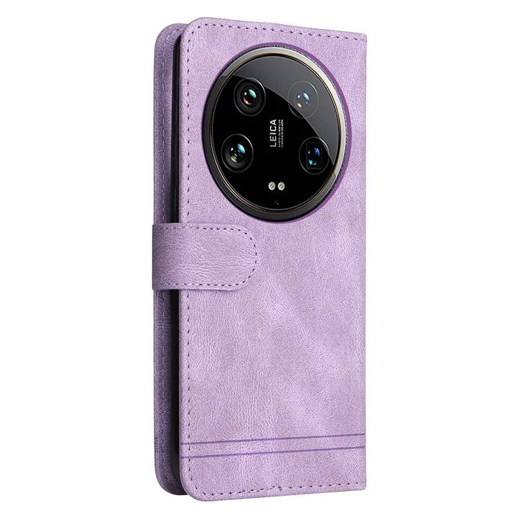 For Xiaomi 14 Ultra Phone Case Flip Leather+TPU Cover with Magnetic Clasp