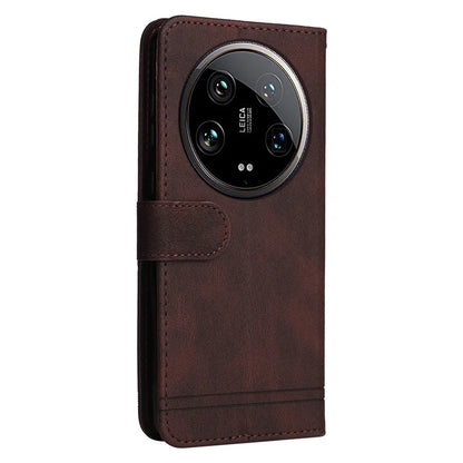 For Xiaomi 14 Ultra Phone Case Flip Leather+TPU Cover with Magnetic Clasp