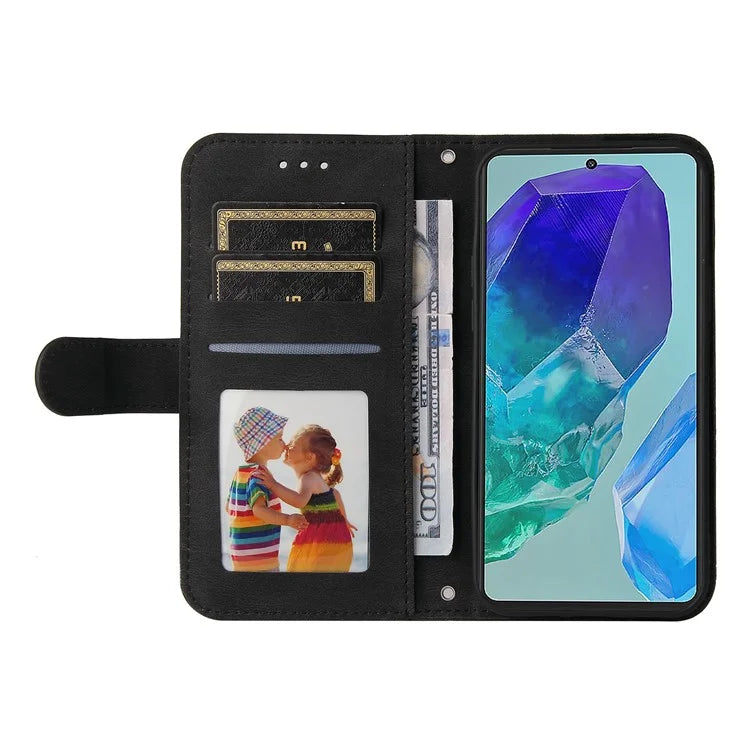 For Samsung Galaxy M55 5G / C55 5G / F55 5G Wallet Case PU Leather Shock Absorbing Phone Cover