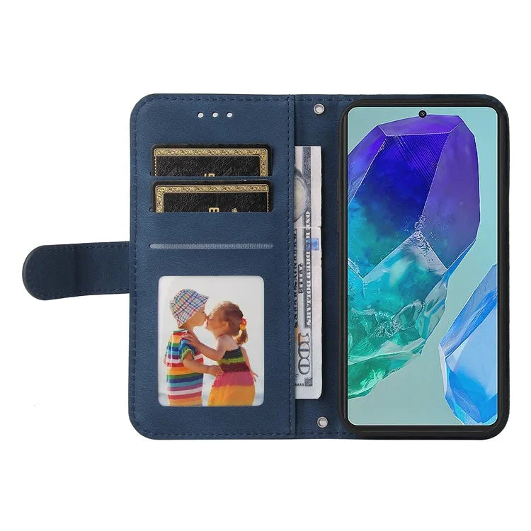 For Samsung Galaxy M55 5G / C55 5G / F55 5G Wallet Case PU Leather Shock Absorbing Phone Cover