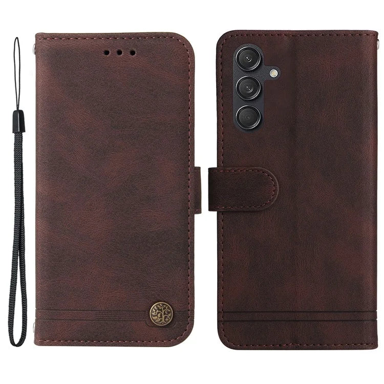 For Samsung Galaxy M55 5G / C55 5G / F55 5G Wallet Case PU Leather Shock Absorbing Phone Cover