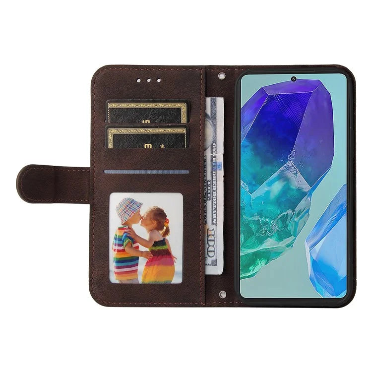 For Samsung Galaxy M55 5G / C55 5G / F55 5G Wallet Case PU Leather Shock Absorbing Phone Cover
