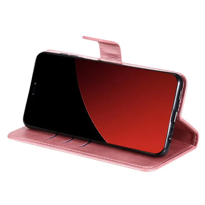 For Xiaomi Civi 4 Pro 5G / 14 Civi 5G Case Stand Calf Texture Anti-Dust Phone Cover with Zipper Pocket