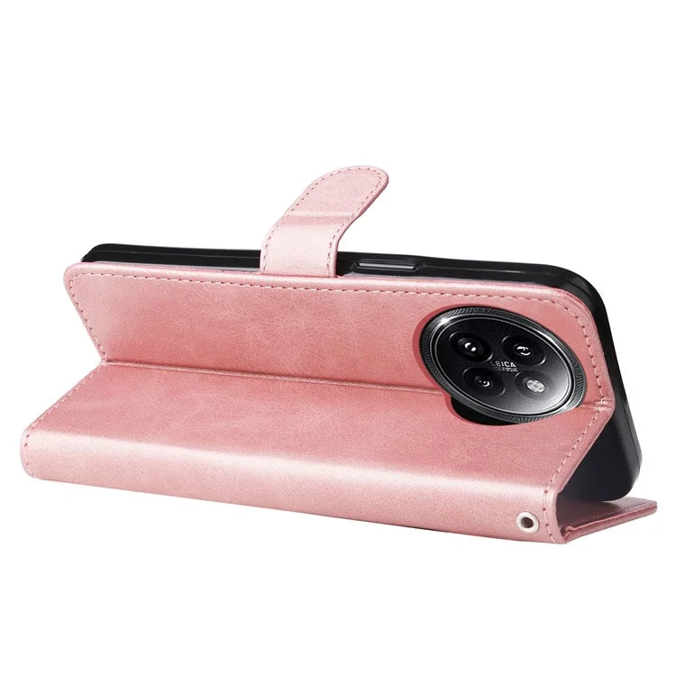 For Xiaomi Civi 4 Pro 5G / 14 Civi 5G Case Stand Calf Texture Anti-Dust Phone Cover with Zipper Pocket