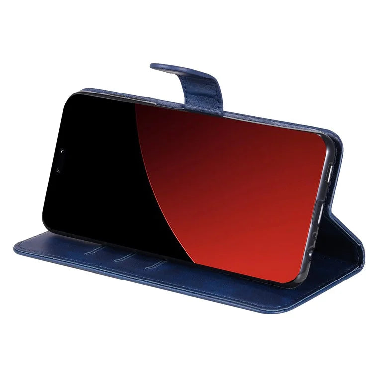 For Xiaomi Civi 4 Pro 5G / 14 Civi 5G Case Stand Calf Texture Anti-Dust Phone Cover with Zipper Pocket