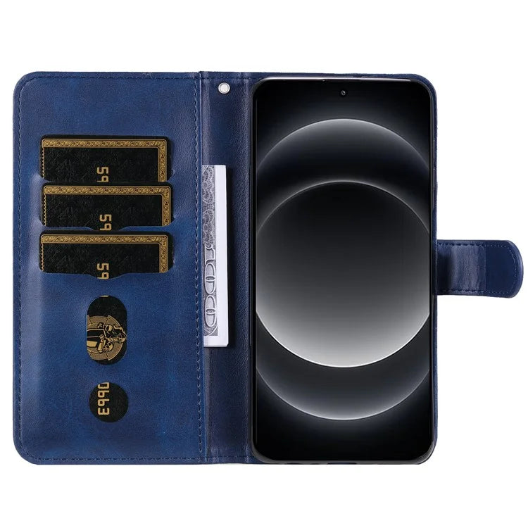 For Xiaomi 14 Ultra Case Calf Texture Zipper Wallet PU Leather Protective Phone Cover