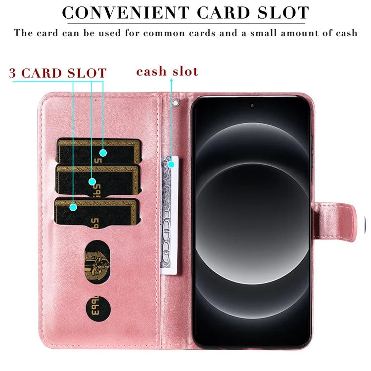 For Xiaomi 14 Ultra Case Calf Texture Zipper Wallet PU Leather Protective Phone Cover