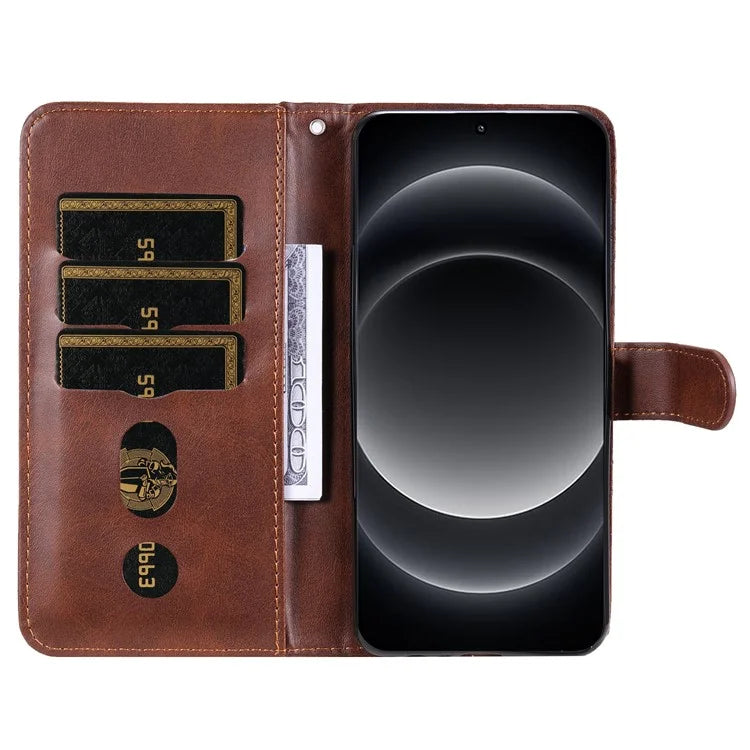 For Xiaomi 14 Ultra Case Calf Texture Zipper Wallet PU Leather Protective Phone Cover
