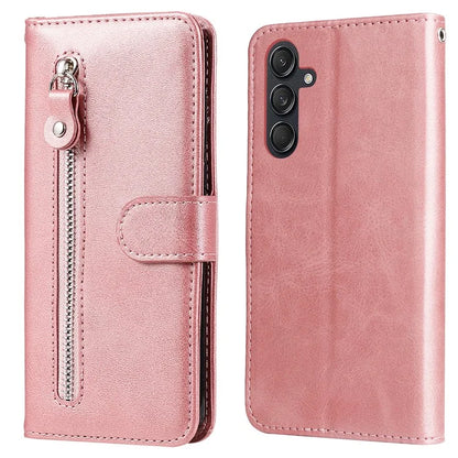 For Samsung Galaxy M55 5G / C55 5G / F55 5G Case Calf Texture Zipper Pocket Wallet Mobile Phone Cover