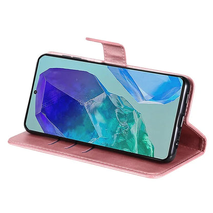 For Samsung Galaxy M55 5G / C55 5G / F55 5G Case Calf Texture Zipper Pocket Wallet Mobile Phone Cover
