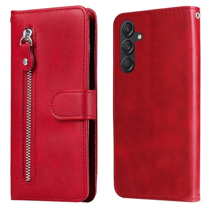 For Samsung Galaxy M55 5G / C55 5G / F55 5G Case Calf Texture Zipper Pocket Wallet Mobile Phone Cover