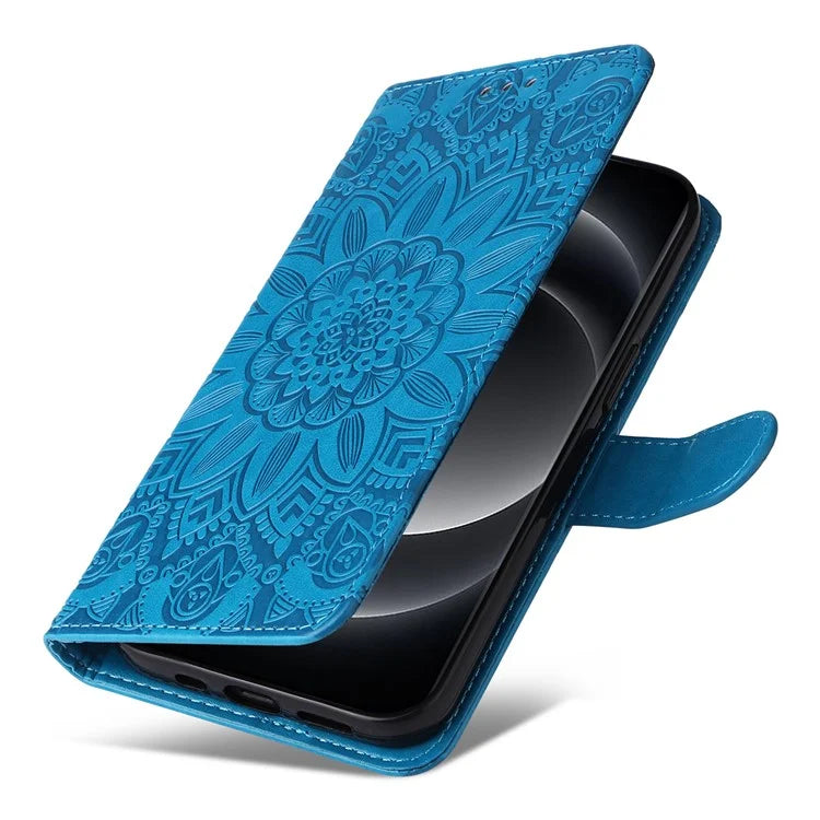 For Xiaomi 14 Ultra Case Imprinted PU Leather Stand Phone Cover with Wrist Strap