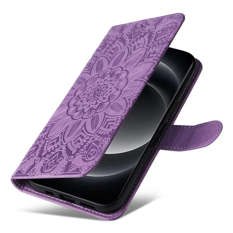 For Xiaomi 14 Ultra Case Imprinted PU Leather Stand Phone Cover with Wrist Strap