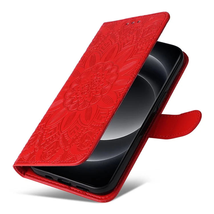 For Xiaomi 14 Ultra Case Imprinted PU Leather Stand Phone Cover with Wrist Strap