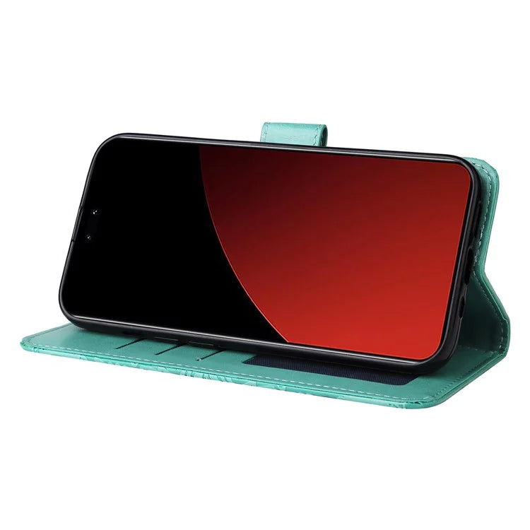 For Xiaomi Civi 4 Pro 5G / 14 Civi 5G Case Imprinted Sunflower Wallet Style Smart Phone Cover