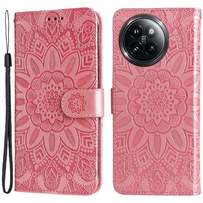 For Xiaomi Civi 4 Pro 5G / 14 Civi 5G Case Imprinted Sunflower Wallet Style Smart Phone Cover