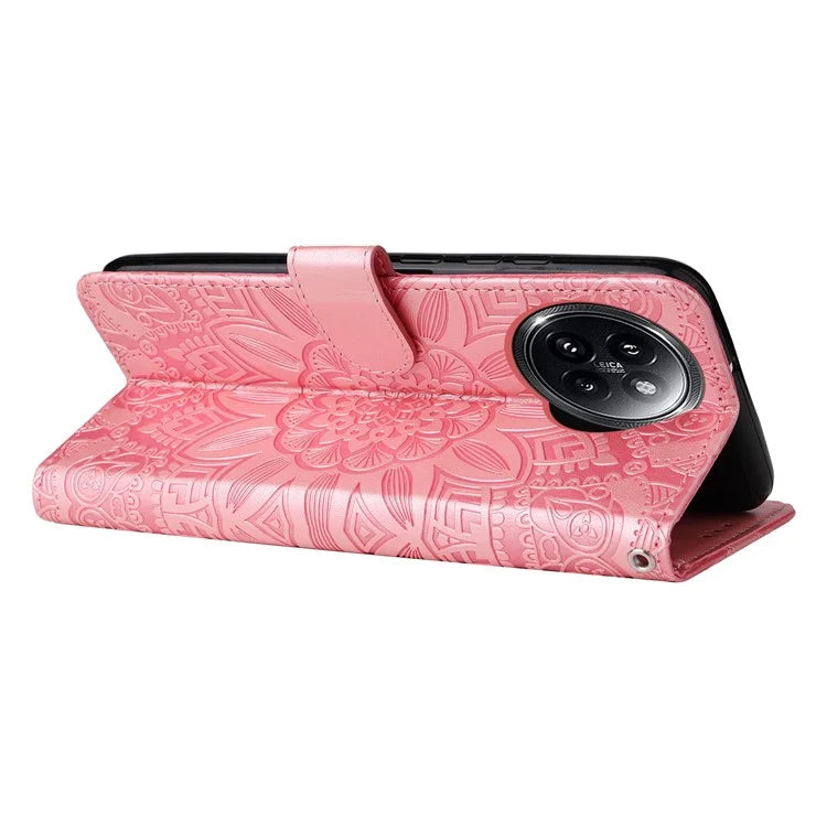 For Xiaomi Civi 4 Pro 5G / 14 Civi 5G Case Imprinted Sunflower Wallet Style Smart Phone Cover