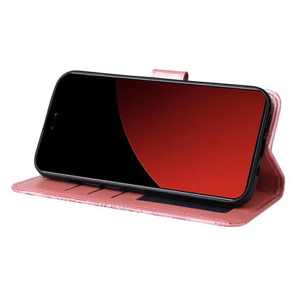 For Xiaomi Civi 4 Pro 5G / 14 Civi 5G Case Imprinted Sunflower Wallet Style Smart Phone Cover