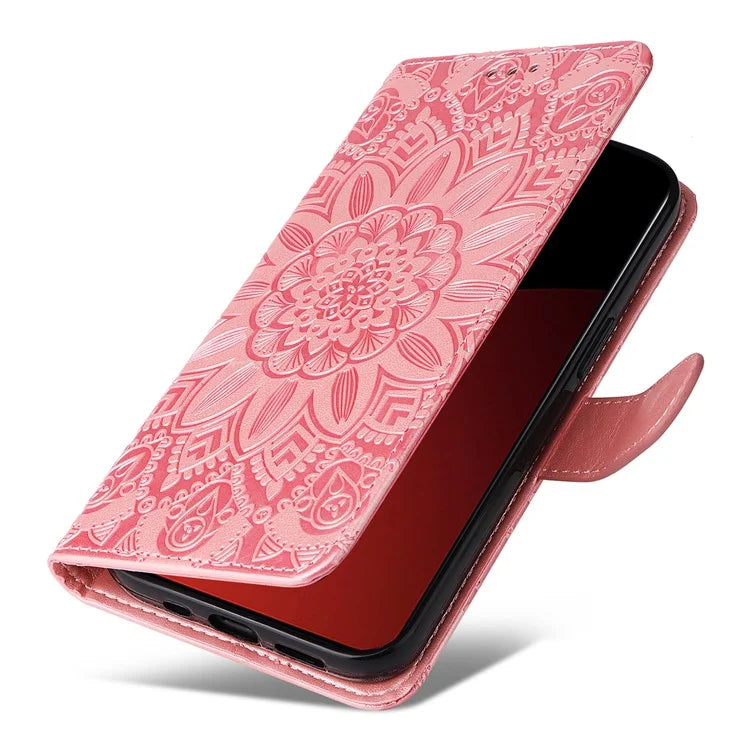 For Xiaomi Civi 4 Pro 5G / 14 Civi 5G Case Imprinted Sunflower Wallet Style Smart Phone Cover