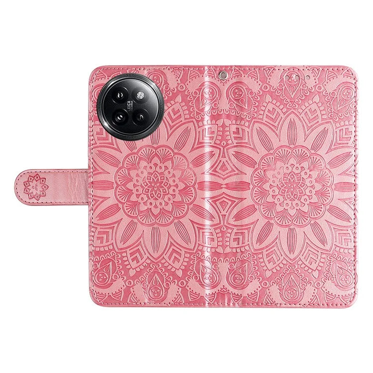 For Xiaomi Civi 4 Pro 5G / 14 Civi 5G Case Imprinted Sunflower Wallet Style Smart Phone Cover