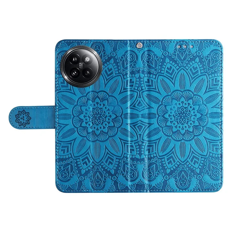 For Xiaomi Civi 4 Pro 5G / 14 Civi 5G Case Imprinted Sunflower Wallet Style Smart Phone Cover