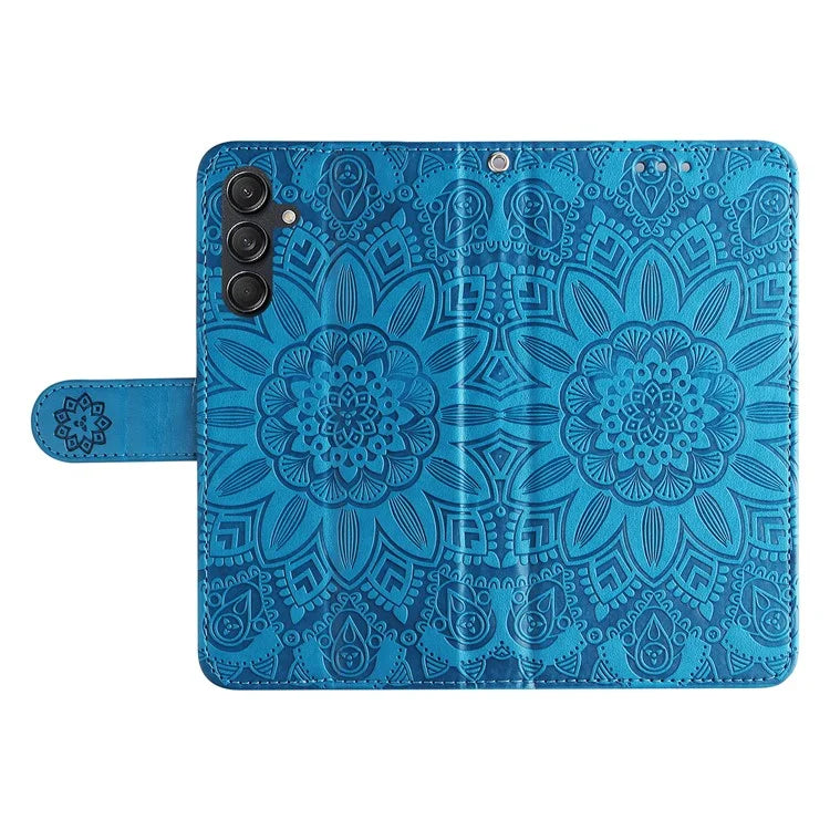 For Samsung Galaxy M55 5G / C55 5G / F55 5G Leather Case Wallet Stand Sunflower Phone Cover