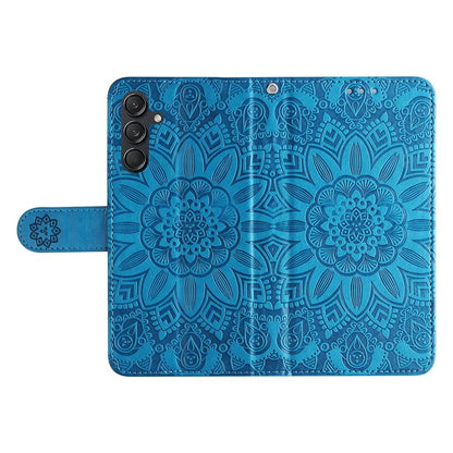 For Samsung Galaxy M55 5G / C55 5G / F55 5G Leather Case Wallet Stand Sunflower Phone Cover