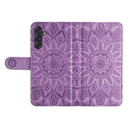 For Samsung Galaxy M55 5G / C55 5G / F55 5G Leather Case Wallet Stand Sunflower Phone Cover
