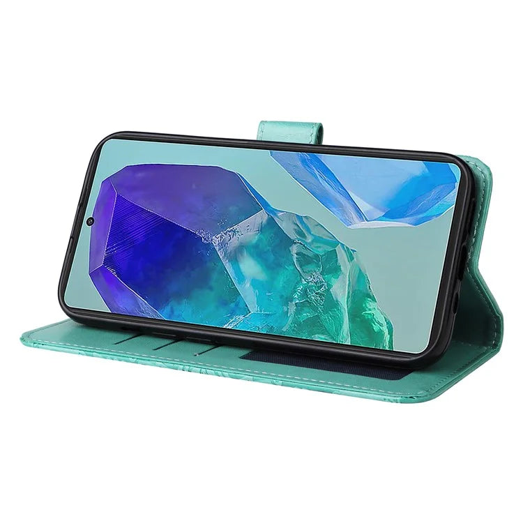 For Samsung Galaxy M55 5G / C55 5G / F55 5G Leather Case Wallet Stand Sunflower Phone Cover
