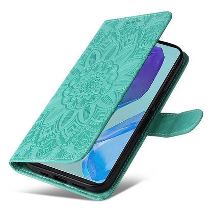 For Samsung Galaxy M55 5G / C55 5G / F55 5G Leather Case Wallet Stand Sunflower Phone Cover