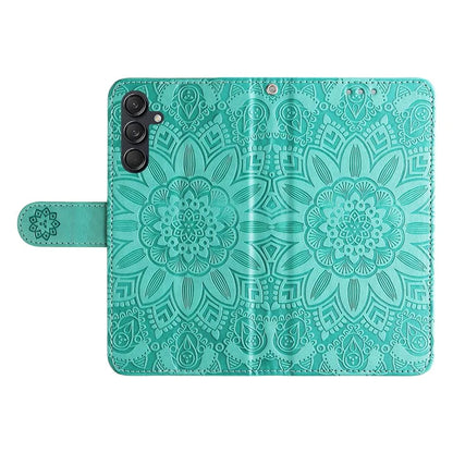For Samsung Galaxy M55 5G / C55 5G / F55 5G Leather Case Wallet Stand Sunflower Phone Cover