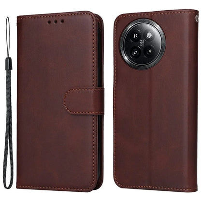 For Xiaomi Civi 4 Pro 5G / 14 Civi 5G Case 3 Slots Holder Leather Phone Wallet Cover with Hand Strap