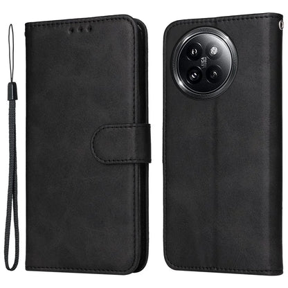 For Xiaomi Civi 4 Pro 5G / 14 Civi 5G Case 3 Slots Holder Leather Phone Wallet Cover with Hand Strap
