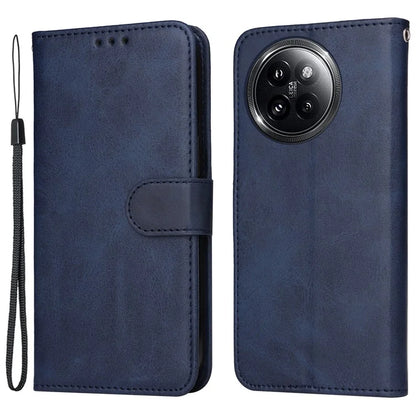 For Xiaomi Civi 4 Pro 5G / 14 Civi 5G Case 3 Slots Holder Leather Phone Wallet Cover with Hand Strap