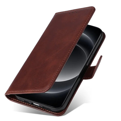 For Xiaomi 14 Ultra Case 3 Slots Holder Calf Texture Magnetic Clasp Phone Cover
