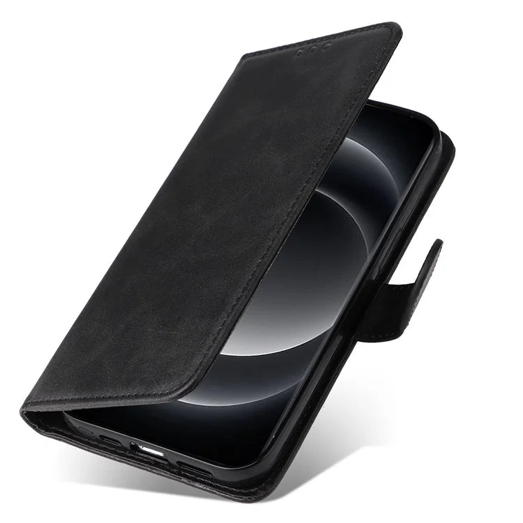 For Xiaomi 14 Ultra Case 3 Slots Holder Calf Texture Magnetic Clasp Phone Cover