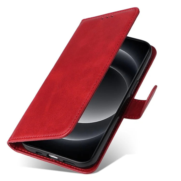 For Xiaomi 14 Ultra Case 3 Slots Holder Calf Texture Magnetic Clasp Phone Cover