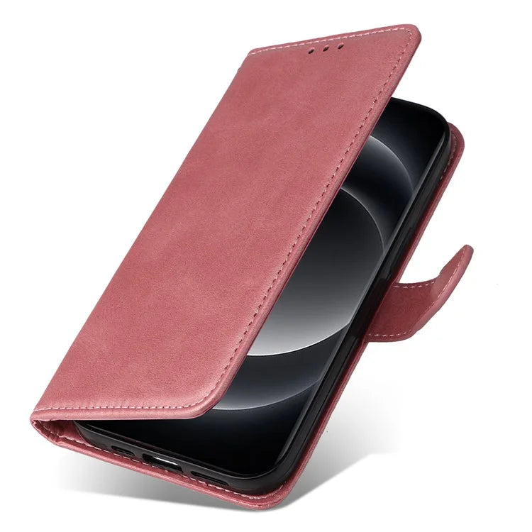 For Xiaomi 14 Ultra Case 3 Slots Holder Calf Texture Magnetic Clasp Phone Cover