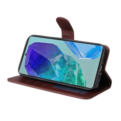 For Samsung Galaxy M55 5G / C55 5G / F55 5G Leather Case with 3 Card Slots Holder Mobile Phone Cover