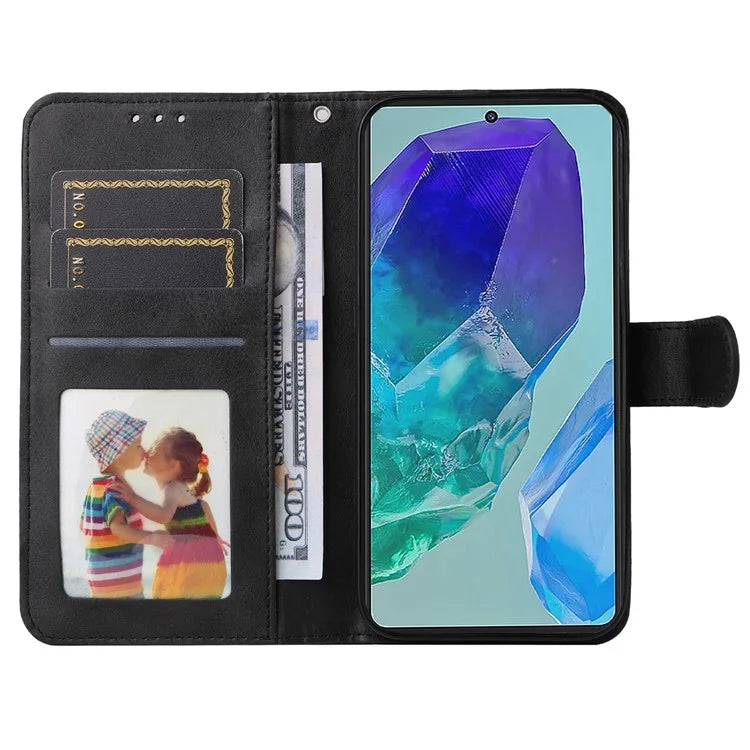 For Samsung Galaxy M55 5G / C55 5G / F55 5G Leather Case with 3 Card Slots Holder Mobile Phone Cover