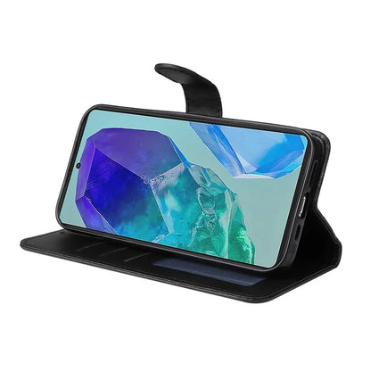 For Samsung Galaxy M55 5G / C55 5G / F55 5G Leather Case with 3 Card Slots Holder Mobile Phone Cover