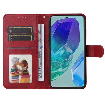 For Samsung Galaxy M55 5G / C55 5G / F55 5G Leather Case with 3 Card Slots Holder Mobile Phone Cover