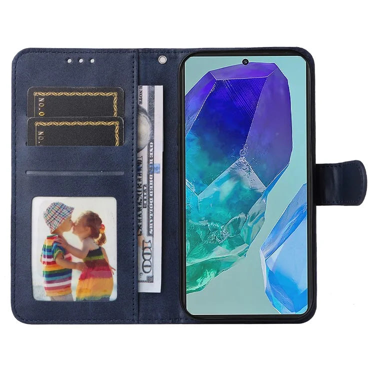 For Samsung Galaxy M55 5G / C55 5G / F55 5G Leather Case with 3 Card Slots Holder Mobile Phone Cover