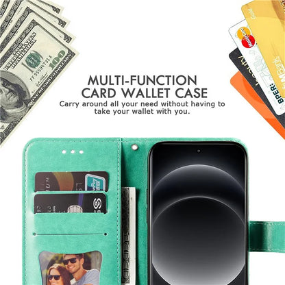 For Xiaomi 14 Ultra Wallet Case Flower Imprinted Leather Phone Cover