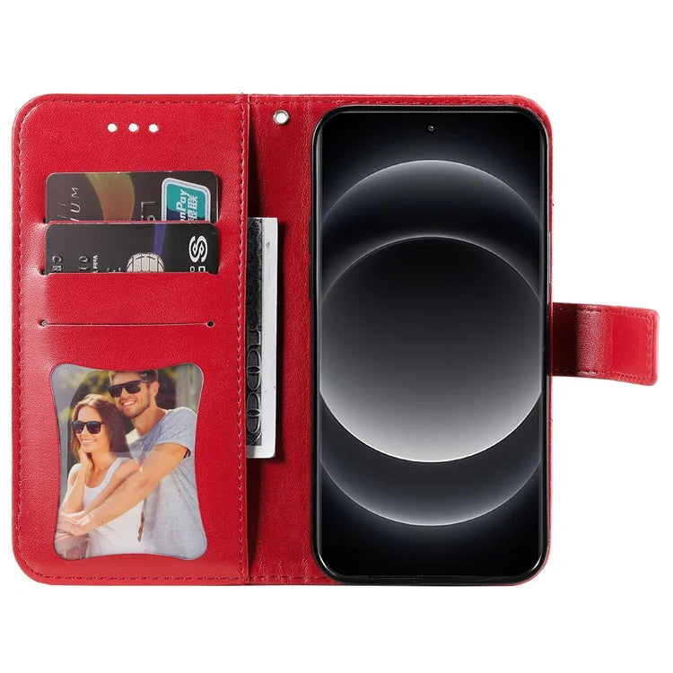 For Xiaomi 14 Ultra Wallet Case Flower Imprinted Leather Phone Cover