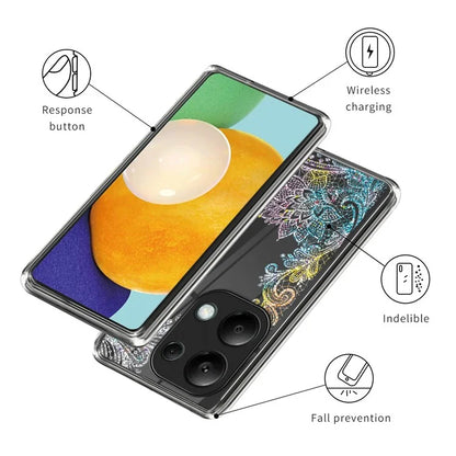 For Xiaomi Redmi Note 13 Pro 4G / Poco M6 Pro 4G Case Pattern Printed TPU Slim Phone Cover
