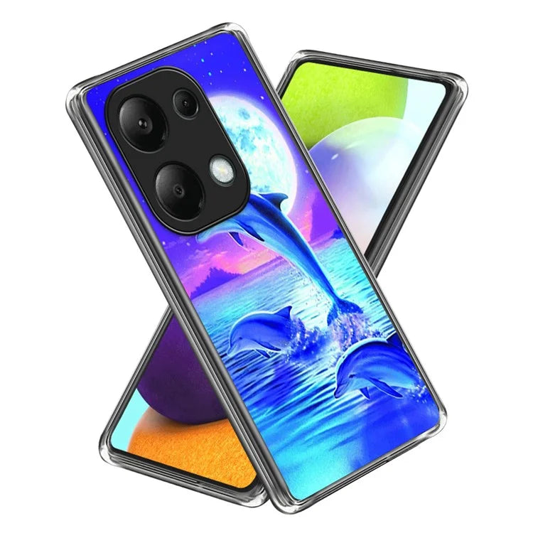 For Xiaomi Redmi Note 13 Pro 4G / Poco M6 Pro 4G Case Pattern Printed TPU Slim Phone Cover
